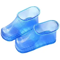 STAHAD Spa-Hausschuhe 1 Paar zu Stiefeln Nägel Fördern Einweichen Kreislauf Pflege Bad Eimer Tragbare Spa Schuhe: für Blaue Schuhe Knöchel. Verwenden Fußgetränkte Schuhe Fußwaschbecken