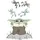 KOMAR Deco-Sticker Star Wars The Mandalorian Grogu Enchanted Frogs Braun