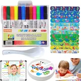 12 Magische Stifte mit Löffel, 2 Schnapparmbänder für Kinder,