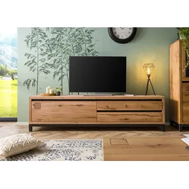 MASSIVMOEBEL24.DE VILLANDERS TV-Lowboard 220x40x56 cm Beige Massivholz