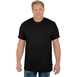 TRIGEMA T-Shirt TRIGEMA "TRIGEMA T-Shirt DELUXE Baumwolle", Herren, Gr. S, schwarz, 100% Baumwolle, Basic, Shirts T-Shirt