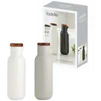 Ladelle ESSENTIALS Essig- & Öl-Set weiss/steingrau 2tlg