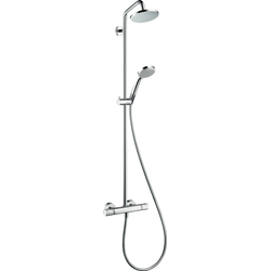 hansgrohe, Duschsystem, Croma Duschsystem 160 1 Strahlart mit Thermostat