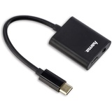 Hama 2in1-USB-C-Audio/Ladeadapter USB-Power-Delivery(PD)-Unterstützung USB-Adapter schwarz
