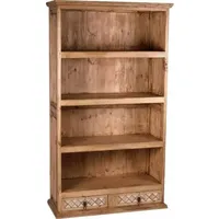MiaMöbel Mexico Bücherregal - Marmor Massivholz Pinie Mexiko Möbel