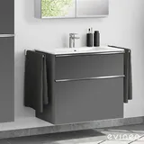 evineo ineo4 Unterschrank B: 81 cm, 2 Auszüge, mit Griff, für Duravit ME by Starck Waschtisch,, BE0266AN,