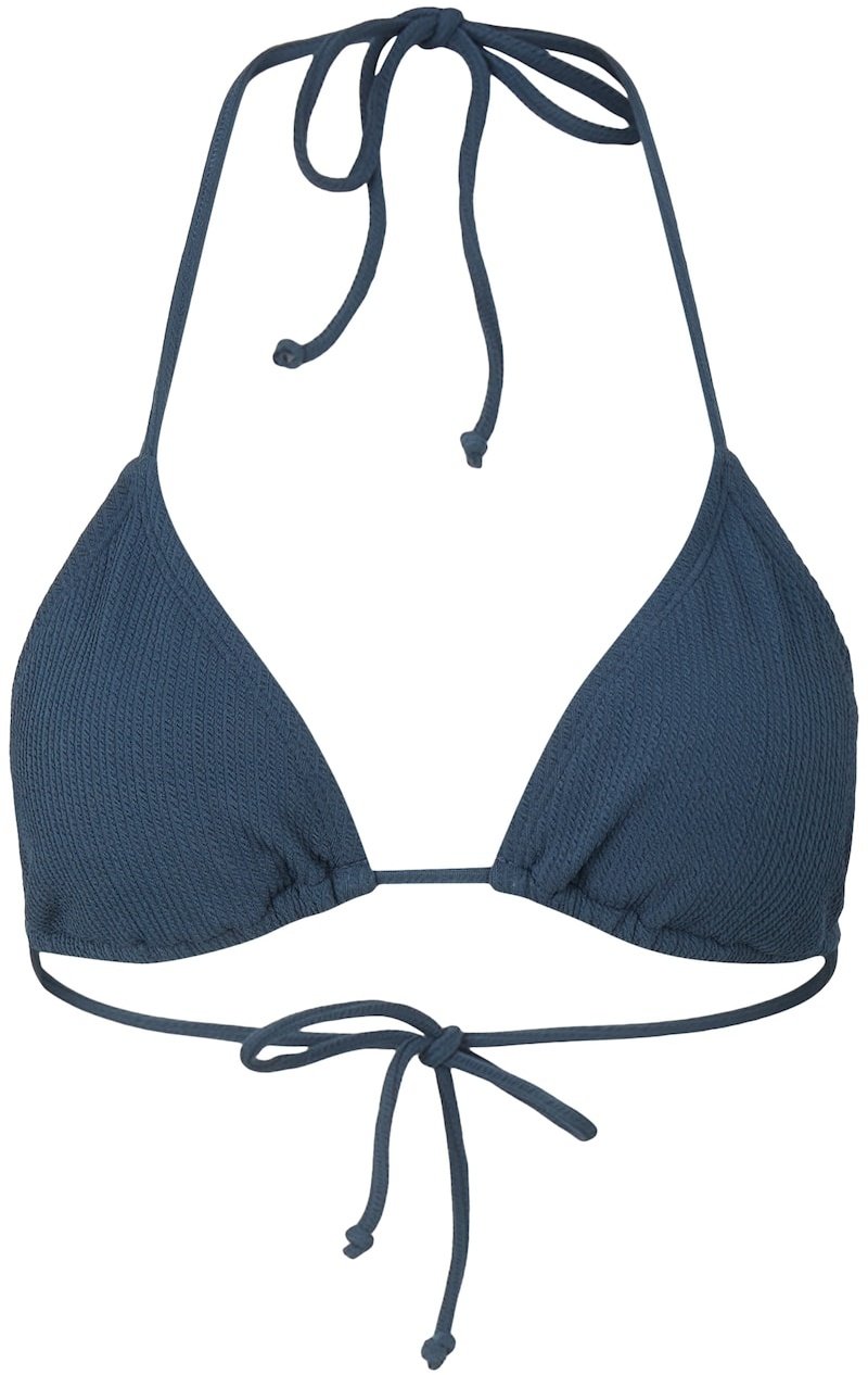 TOM TAILOR Damen Schlichtes Triangel Bikinitop, blau, Gr. 40