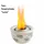 Carlo Milano Ton-Feuerschale 25 x 14 cm grau