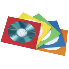 Hama CD/DVD Papierhüllen 100 farblich sortiert