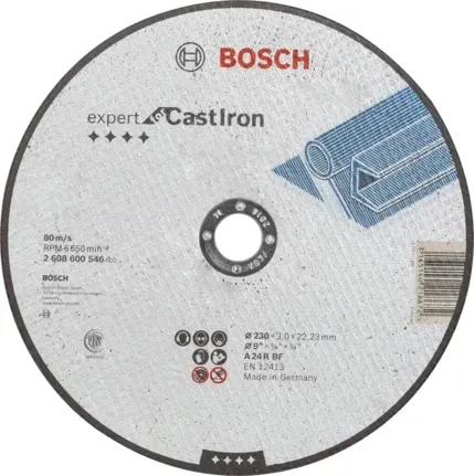 Bosch Professional Trennscheibe 230x22,23x3,0 mm Cast Iron (2608600546)