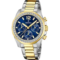 Festina Analog-Armbanduhr Festina Boyfriend silber, gold mittel (ca. 38mm)