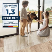 Floordirekt Bürostuhlunterlage Bodenschutzmatte - Bodenmatte Stuhlunterlage - Transparent - Stärke: 1,5 mm - Bodenschutzmatte für Hartböden (Breite: 114 cm, Länge: 700 cm)