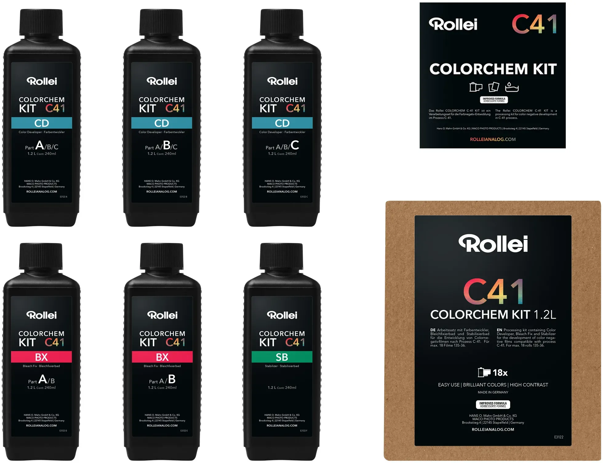 ROLLEI Kit C-41 Colorchem 1.2L (Neuheit)