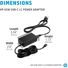 HP USB-C LC Power Adapter EMEA Notebook-Netzteil 65 W