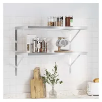 vidaXL Wandregal 75 x 40 x 3 cm Silber