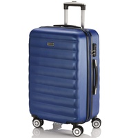 ITACA - Koffer Mittelgroß, Hartschalenkoffer L, Koffer & Trolleys, Hartschalenkoffer, Hartschalenkoffer Groß für Vielreisende 71260, Blau