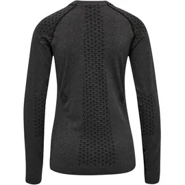 hummel hmlCI Seamless langarm Trainingsshirt Damen black melange L