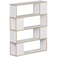 Vicco Eneos Raumteiler 100 x 24,5 x 124,5 cm Weiß/Eiche