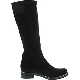 CAPRICE Damen Hohe Stiefel ohne Absatz Kniehoch Vegan, Schwarz | Gr. 38,5