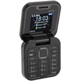 Zunate 2G Small Klapphandy, Faltbares Handy, 2 SIM Kartensteckplätze, 1,77 Zoll Kleines Display, Entsperrtes Klapphandy, Unterstützt UKW Radio, Schnellwahl, Vibration (Black)