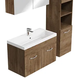Badplaats Paso XL 2-tlg. Braun Eiche