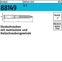 Hörger & Geßler Stockschraube 8x110 Edelstahl A2 blank