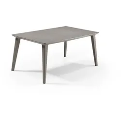 Allibert Lima Tisch Cappuccino - wetterfest, Garten-Esstisch, Outdoor