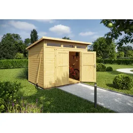 Weka Gartenhaus 264 2,95 x 2,39 m natur
