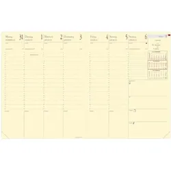Wochenkalender Pre Prestige VZ DE Silk, 13 Monate: Dezember bis Dezember, 210  x 270 mm