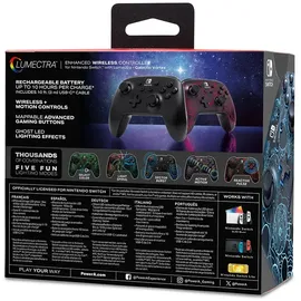 PowerA Lumectra Galactic Vortex Controller Schwarz Nintendo Switch