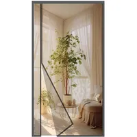MAGICDOOR Magnet Fliegengitter Tür Glasfaser 135x215cm, Seite Öffnung Magnetvorhang Insektenschutz Balkontür Feinmaschig Ohne Bohren Fliegenvorhang Terrassentür für Schlafzimmer Wohnzimmer Küche