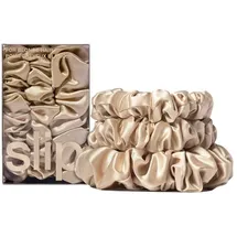 Slip Pure Silk Back To Basics Assorted Scrunchies - Dark Brown Haargummis Nude