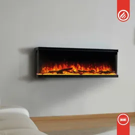 kaminio Elektrokamin LEA - Elektrischer 3-in-1 Kamin mit Panoramaview, Heizung, 3D-Flammeneffekt, 12 Flammenfarben, Fernbedienung - 36