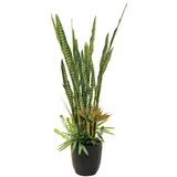 Europalms Kunstkaktus EUROPALMS Sukkulenten-Mix, Kunstpflanze, 190cm, EUROPALMS, Höhe 42 cm grün
