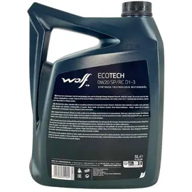 wolf lubricants EcoTech 1051998 SAE 0W-20 5 l