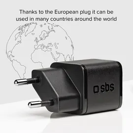 SBS 30-W-GaN-Power Delivery-Ultra-Schnellladegerät, Schwarz