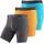 Buffalo Langer Boxer Boxershorts türkis/orange/schwarz L 3er Pack