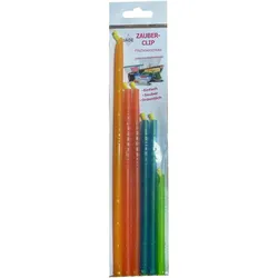 JADE Verschlussclips blau, gelb, grün, orange