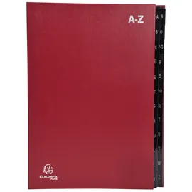 Exacompta Pultordner Ordonator A-Z DIN A4 30 mm Rot 24 St.