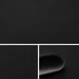FORTIS Kunstleder perforiert kaschiert Meterware Autostoff Himmelstoff für Autositze Dachhimmel Seitenverkleidung mit Schaumstoff ca. 140 cm Schwarz, Hergestellt in der EU