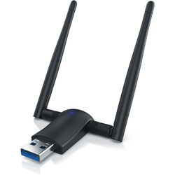 Aplic WLAN-Stick, WIFI Dongle USB 3.0, 1200 MBit/s Dual Band 2,4 + 5 Ghz externe Antennen