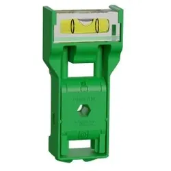 Elso WDE015733 Mini-Wasserwage zum Ausrichten von UP-/AP Installationsgerätengeräten, grün