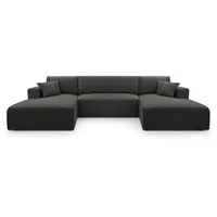 Wohnlandschaft Sofa Ecksofa U-form XXL PULA-U Schlafsofa Cord Bettkasten - 10 Stk