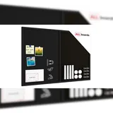 ALLboards Kombitafel 90 x 60 cm Schwarz/Kork