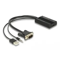 Delock Spannungsversorgungs-/Audio-/Videoadapter - HD-15 (VGA)