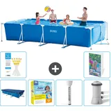 Rechteckiger Frame Pool - 450x220x84 Cm - 7-teilig  S18