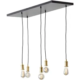 Brilliant Darcia 5-flg. 133 cm schwarz Metall/Holz