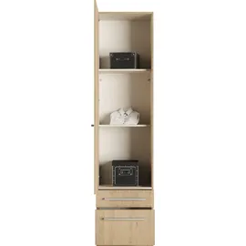 Priess Wäscheschrank Barcelona 48 x 193 x 36 cm Braun/Beige