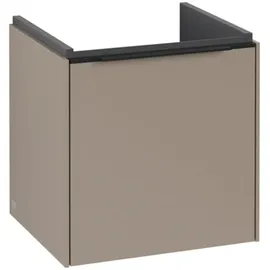 Villeroy & Boch Waschbeckenunterschrank 1 Tür 42,3 x 42,9 x 37,8 cm Taupe/Volcano Black