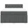 vidaXL Boxspringbett 140 x 200 cm Dunkelgrau